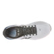 Når man ser New Balance Freshfoam X 860 V15, Herre, Quartz Grey oppefra, kan man se den indvendige label med "Extra stabilitet", som fremhæver dens støtte til hverdagens løb.