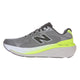 New Balance Freshfoam X 860 V15 Herre i Slate Grey set fra siden med et stort N-logo, hvid sål, neongule detaljer og Stability Plane - ideel til løbere, der ønsker støtte i en stabil løbesko.