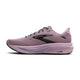 Brooks Ghost 18 Dame-løbeskoen i farven Elderberry/Black har en åndbar mesh-overdel, sort sål, sorte snørebånd og sort logo samt DNA LOFT v3-støddæmpning, der sikrer suveræn komfort på løbeturen.