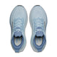 Brooks Glycerin GTS 23 Dame løbesko i Nantucket Breeze/Rain/Clear er vist ovenfra og fremhæver deres mesh-overdel, snørebånd og Brooks-branding på tungen og indersålen med såler, der er synlige i kanterne.