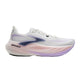 White Brooks Glycerin Max 3 – en neutral løbesko med en tyk mellemsål i en farveovergang fra lyserød til lilla og et lilla logo på siden.