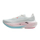 White Brooks Glycerin Max 3 løbesko med en tyk mellemsål i farveovergang og lyseblåt mønster.
