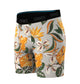 Stances Kahuku Wholester herreboxershorts har et lyseblåt tropisk blomstermønster på det karakteristiske Butter Blend-stof, suppleret med en sort linning med STANCE-logo, hvilket giver en ultrablød, tætsiddende pasform, der sikrer komfort hele dagen.