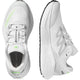 Salomon Aero Glide 3 GRVL løbesko herre i White/Ftw Silver/Green Gecko, vist fra oven og siden med sorte såler og lysegrå snørebånd plus grønne detaljer, er ideelle til din næste løbetur.