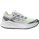 Salomon Aero Glide 3 GRVL damesko i White/Ftw Silver/Green Gecko har en tyk struktureret sål og neonfarvede detaljer - perfekt til stilfuld atletisk præstation.