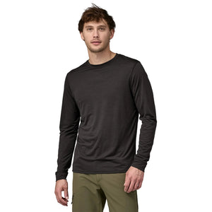 L/S Cap Cool Merino Shirt, Men, Black