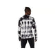 En person står med ryggen til og har en ASICS Limited Series Road Insulate LS Top til mænd i farven Cream/Performance Black på – et fremragende valg som herre-løbebluse eller vinterløbetrøje – sammen med sorte bukser. Baggrunden er ensfarvet hvid.