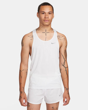 Dri-FIT Running Singlet, Herre, Summit White/Reflective Silver