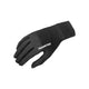Sorte, lette Salomon Merino-handsker, unisex, Deep Black, med et hvidt logo på håndryggen.