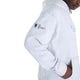 New Balance NYC Marathon Athletics Graphic-hoodie i farven Ash Heather med et TCS New York City Marathon-logo på højre ærme.