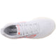 New Balance Freshfoam 1080v14, Dame, White løbesko set ovenfra med mesh-stof, hvide snørebånd og diskrete røde detaljer. På indersålen står der FRESH FOAM - perfekt som komfortløbesko til de daglige løbeture.