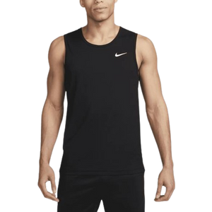 Sleeveless Fitness Tank, Herre, Black/White