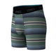 Stance Otis Wholester herreboxershorts med grønne, blå, grå og beige vandrette striber. Den sorte linning er prydet med STANCE-logoet i hvide bogstaver. Disse boxershorts er fremstillet af glat og elastisk Butter Blend-stof, der sikrer både komfort og Wholester-støtte.
