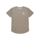 Saysky Reactive Flow T-shirt, Herre, Dark Beige Logo er en kortærmet tee med tonalt all-over print, rund hals, buet kant og en lille stjerne på venstre bryst.
