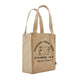 Patagonia Recycled Market Tote, Unisex, Repair Shop: Classic Tan har to håndtag, en symaskine-grafik og "Patagonia Repair Shop. Hvis det er i stykker ... så reparer det." Fremstillet af genbrugsmaterialer for en bæredygtig stil.