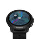 Suunto Run 2, 4 GB, helt sort sportsur, der viser et digitalt kort med en navigationsrute markeret med blåt.