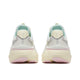 Bagfra-billede af Saucony Hurricane 26, dame, Quartz/Swede løbesko med lysbeige såler, hvid mesh-overdel, mintgrønne og grå detaljer samt lyserøde ydersåler. Perfekte løbesko til kvinder, der giver komfort og støtte. Vist side om side på hvid baggrund.