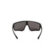 Sorte Sapa v. 2.0 Re-Run Polarised sportsbriller i skjoldform i farven Ocean Red med mørke, polariserede glas.