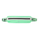 Nike Slim Waistpack 4.0, unisex, i grøn har et elegant mintgrønt design med en sort lynlåslomme, en klar hvid stribe og et gråt Nike-logo på forsiden. En justerbar rem med sort Nike-logo tilfører både stil og funktionalitet – hvilket gør denne løbebælte til et fremragende valg til dine træningspas.