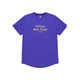 Saysky Statement Combat Pro T-shirt, Herre, Purple er en kortærmet løbetrøje til mænd med "Offline Run Club" og "Powered by Jatayu" i gult på forsiden, rund hals, buet kant og åndbart stof - perfekt til løbetrøje herre.