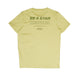 Saysky Statement Pace T-shirt til mænd i farven Green Melange vises her lagt fladt ud, set bagfra, med teksten »BE A STAR« og en motiverende tekst samt et lille SAYSKY-logo øverst på ryggen – perfekt til træning.
