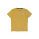 Beige Tiger Pace T-shirt, herre, med et rektangulært logo-mærke på brystet.