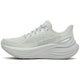 Saucony Triumph 24 Dame Cast er en lysegrå løbesko med overdel i mesh, snørelukning, tyk formet skumsål for optimal stødabsorbering og Saucony-logoer på siden og mellemsålen. Skoen er vist i profil, vendt mod venstre.