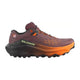 Salomon Ultra Glide 4 W trail-løbesko til kvinder i farvekombinationen Huckle/Black/Redor har en overdel i mesh, sort sål, Salomon-logo på siden og et robust mønster – ideel til komfort på lange distancer i varieret terræn.