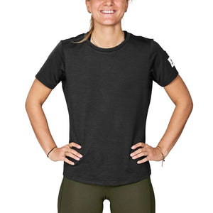 W Clean Pace T-shirt, Dame, Black
