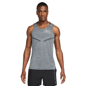 Dri-Fit ADV TechKnit Ultra Tank, Herre, Black/Smoke Grey/Reflective Silver