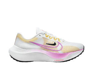 Zoom Fly 5, Dame, White/Rush Fuchsia/Vivid Sulfur