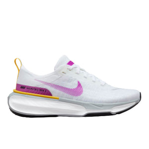 Invincible Run Flyknit 3, Dame, White/Vivid Purple