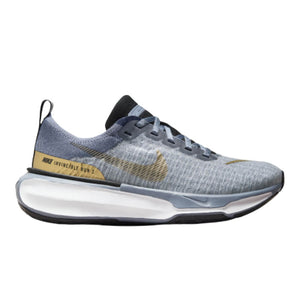 Invincible Run Flyknit 3, Dame, Ashen Slate/Metallic Gold