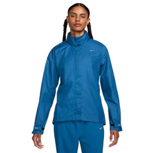 Fast Repel Jacket Dame Court Blue Black Reflective Silver