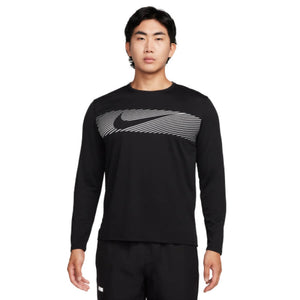 Miler Flash LS, Herre, Black/Reflective Silver