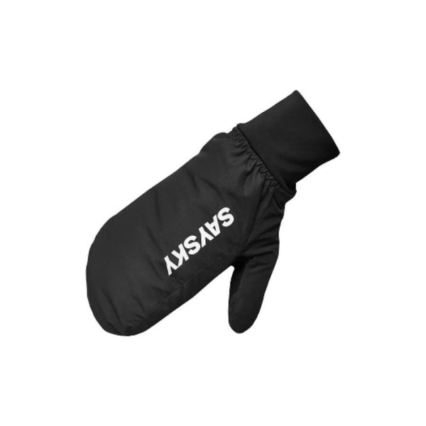 Et enkelt par Blaze-luffer fra Saysky, unisex og sorte, med "SAYSKY" i fede hvide bogstaver på ryggen, vist på en almindelig hvid baggrund.