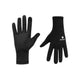 Et par sorte Saysky Combat Gloves, Unisex, vist for og bag. Bagsiden viser det hvide Saysky-logo med en stjerne; forsiden fremhæver touchscreen-venlige fingerspidser og skridsikre håndflader med tekstur.