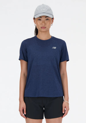 Athletics T-Shirt, Dame, Nb Navy Heather