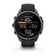 Garmin fenix 9 Pro inReach 47 mm i Carbon Grey DLC-titanium med en sort/stengrå silikonerem viser udholdenhed på 43 %, potentiale på 71 %, en puls på 177 og en hård zone på 7:02 på sin dansksprogede skærm, der er udstyret med flere sideknapper, som er typiske for avancerede multisport-smarture.