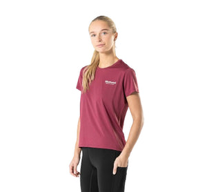 Ground-Tech T-shirt, Dame, Bordeaux