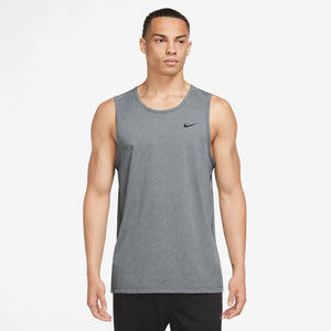 Sleeveless Fitness Tank, Herre, Smoke Grey/Htr/Black