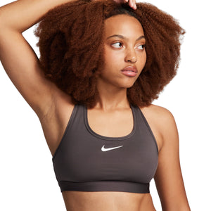 Swoosh Bra Padded, Dame, Medium Ash/White