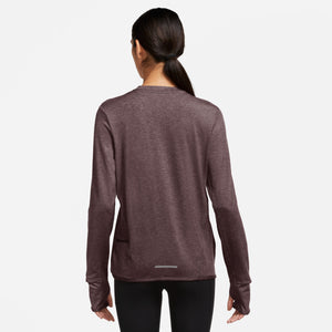 Dri-FIT Swift Element LS, Dame, Burgundy Crush/Reflective Silver