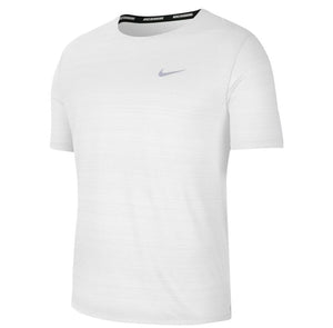 Dri-Fit Miler SS Tee, Herre, White/Reflective Silver