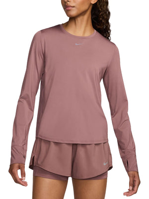 Dri-FIT Long-Sleeve Top, Dame, Smokey Mauve/Black