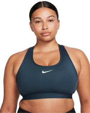 Swoosh Bra Padded, Dame, Deep Jungle/White