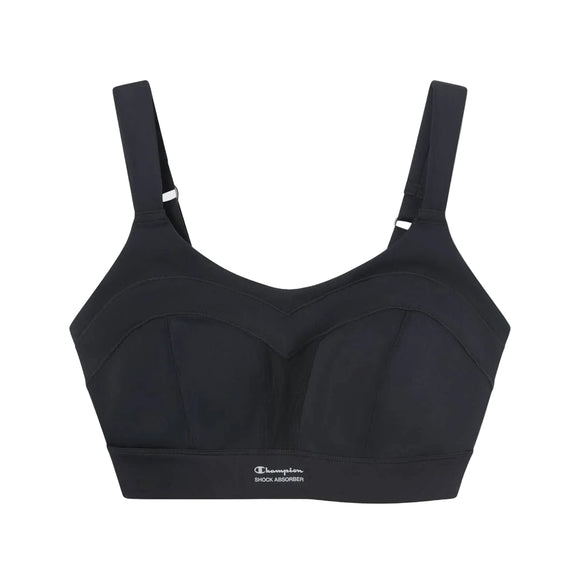 High Intensity Bra, Dame i sort fra Shock Absorber har brede stropper, et struktureret design og giver overlegen støtte til dine hårdeste træningspas.