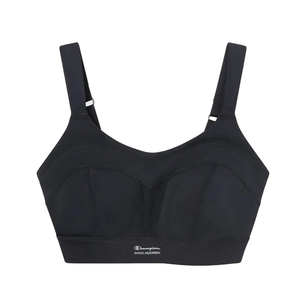 High Intensity Bra, Dame i sort fra Shock Absorber har brede stropper, et struktureret design og giver overlegen støtte til dine hårdeste træningspas.