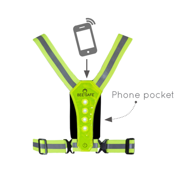 LED Harness USB Phone Pocket